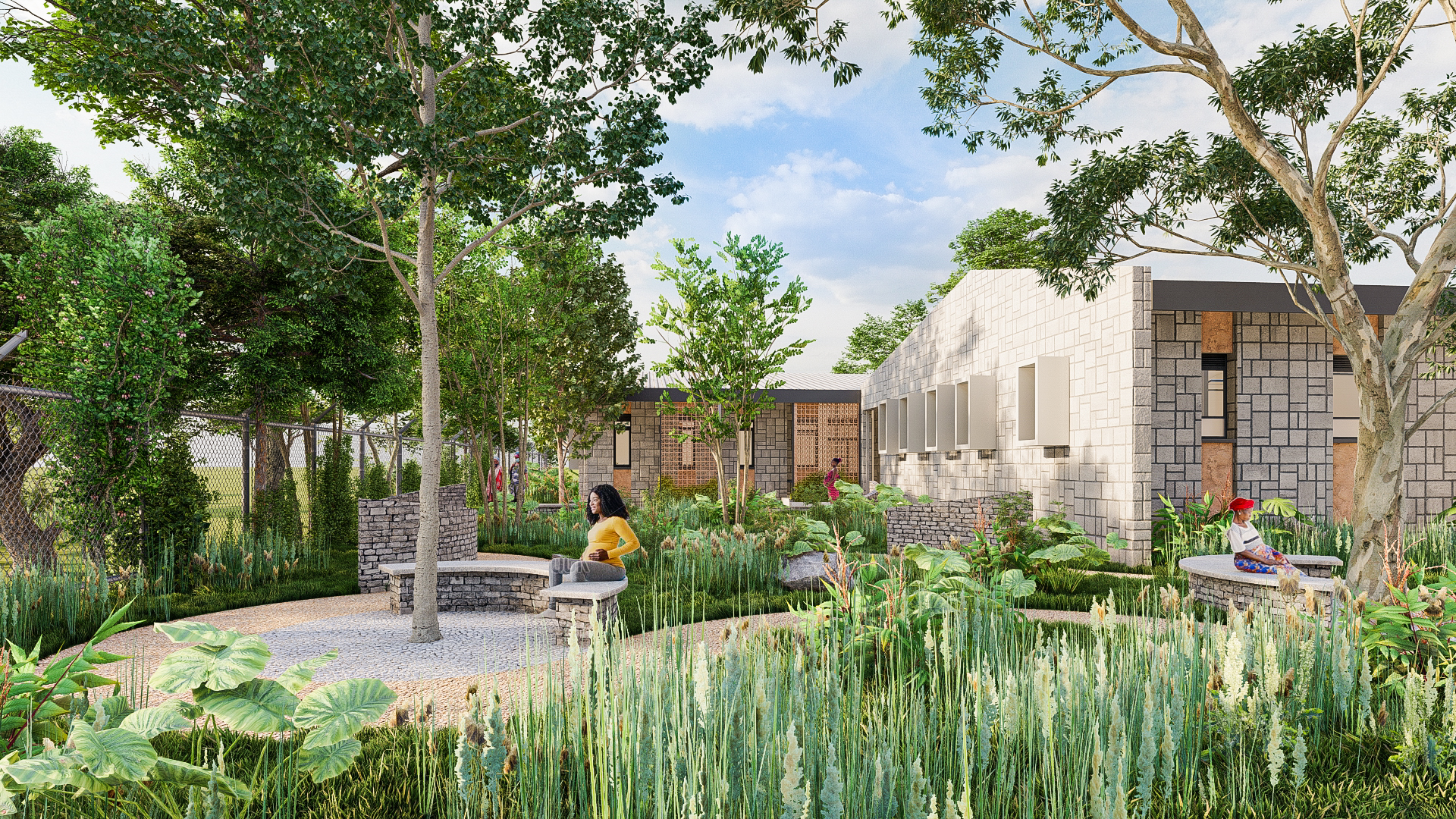 Maternity Hospital courtyard