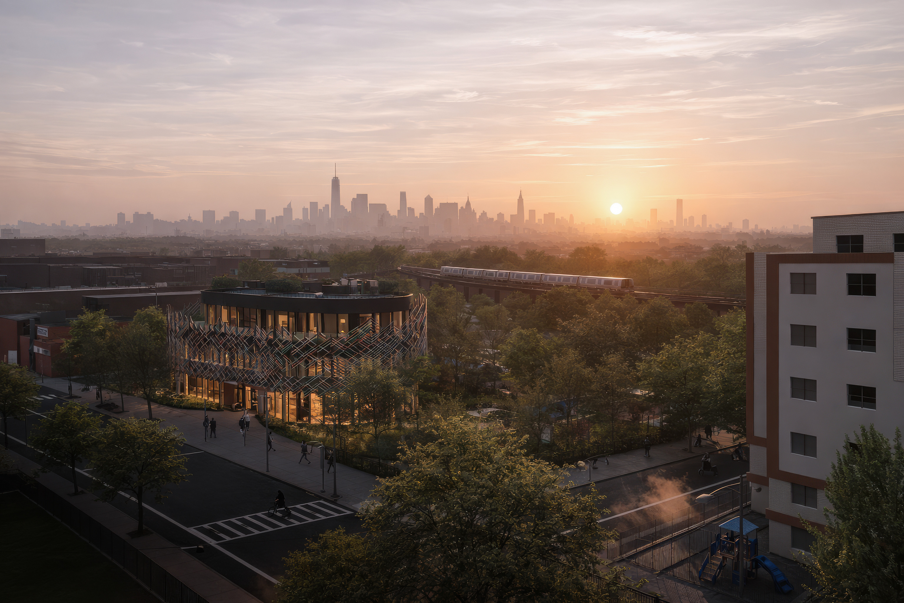 BPL New Lots Aerial, rendering enhanced with AI