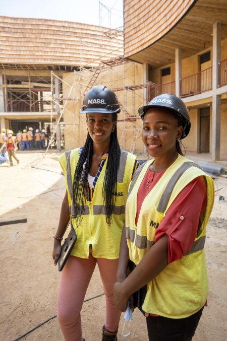 MASS on site during the construction of RICA