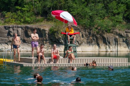 Lake Sophia pool in use. Image: New York State Parks & Historic Sites