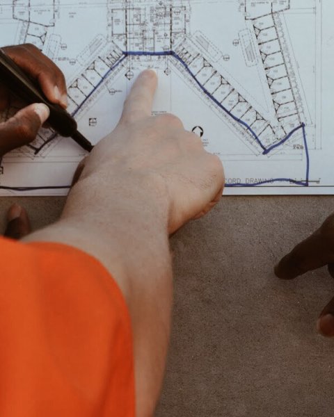 Photo of design workshop with residents at Lee Correctional Institution