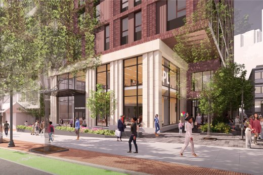West End Library and Housing Render