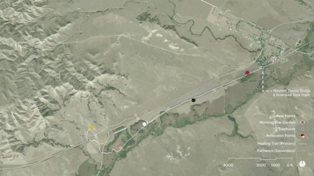 Northern Cheyenne Healing Trail aerial