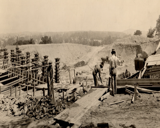 College Hill park cistern historic photo