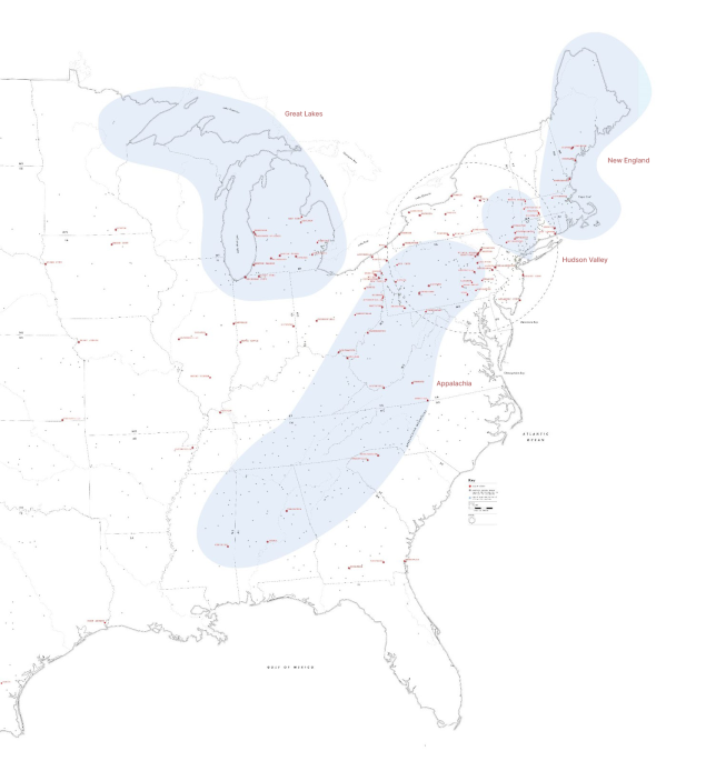 Fringe Cities map
