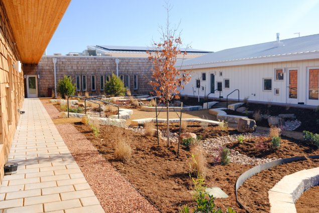 Caddo Child Care Center inner courtyard space