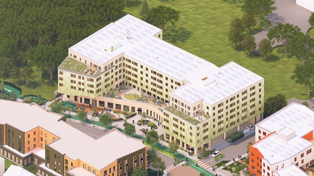 Brooke House and Treehouse Aerial Rendering