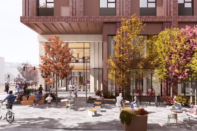 West End Library and Housing Render