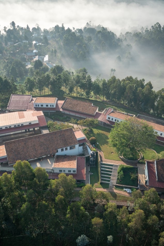 Photo of Butaro District Hospital, Aerial view of the main campus