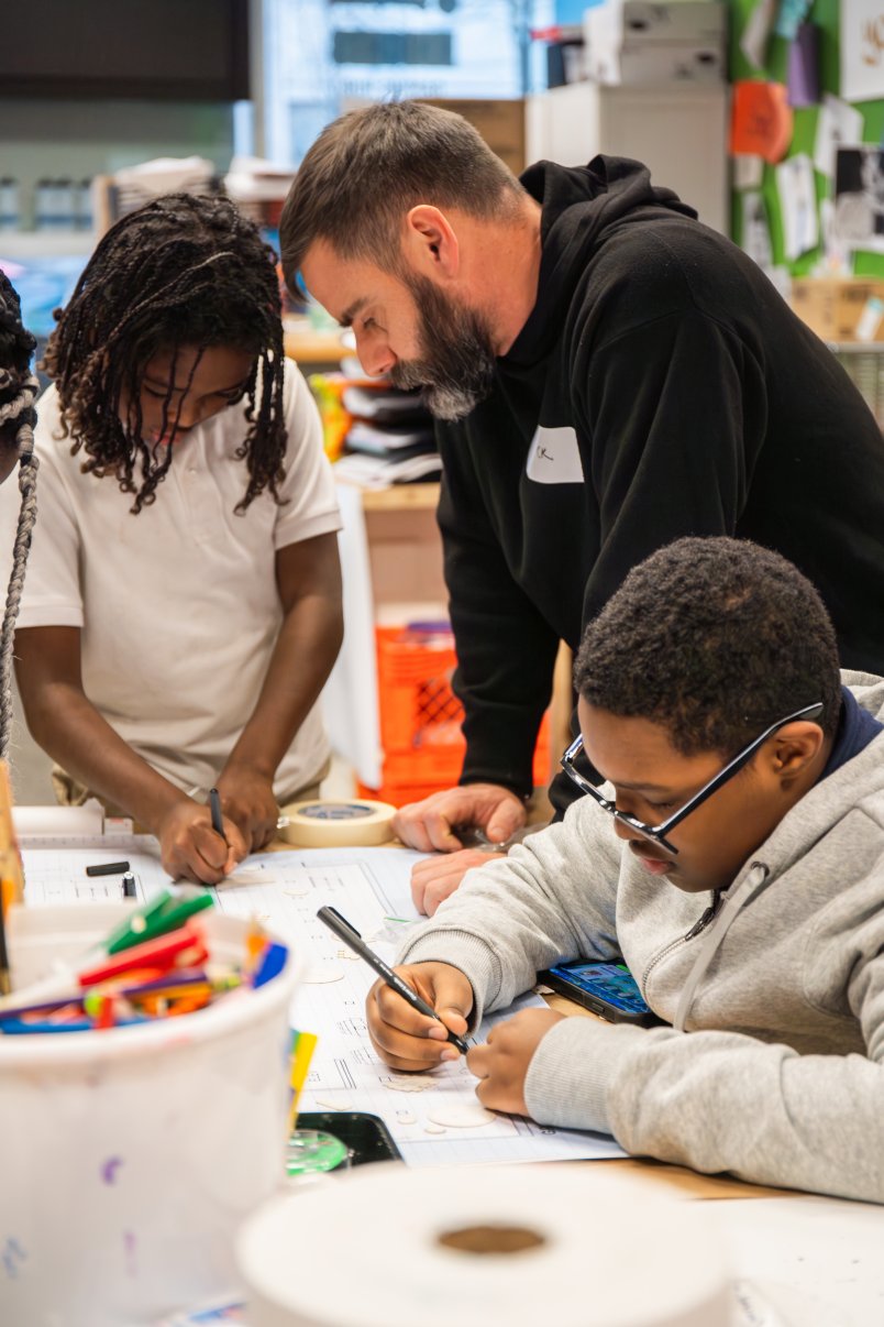 Christopher Kroner conducting immersion workshop for Pittsburg Youth Hub