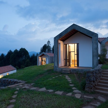 Photo of Butaro Doctors' Housing, Photo by Iwan Baan, Totality of the Building