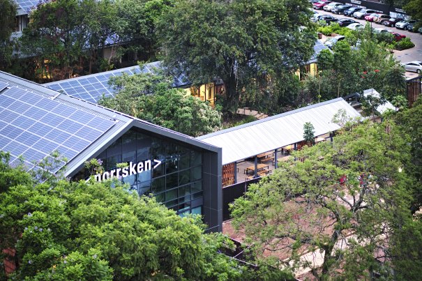 Aerial of the Norrsken Kigali House