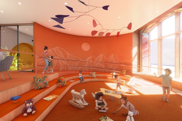 Children's Services of Roxbury family waiting room