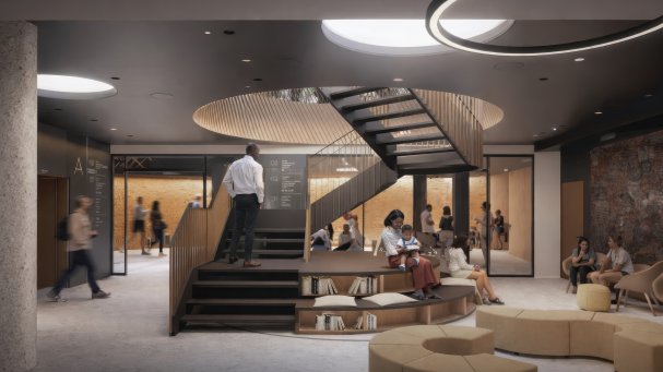 BPL Music rooms, rendering enhanced with AI